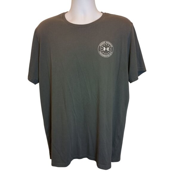 Under Armour Other - Under Armour Freshwater Division Bass T-Shirt Loose Fit Gray Men's Sz.XXL